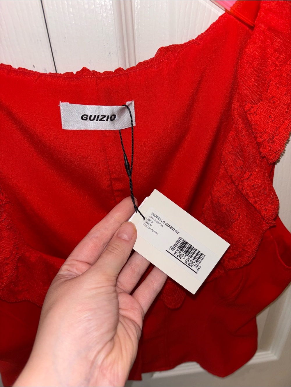 Guizio Red Paloma top - Picture 3 of 4